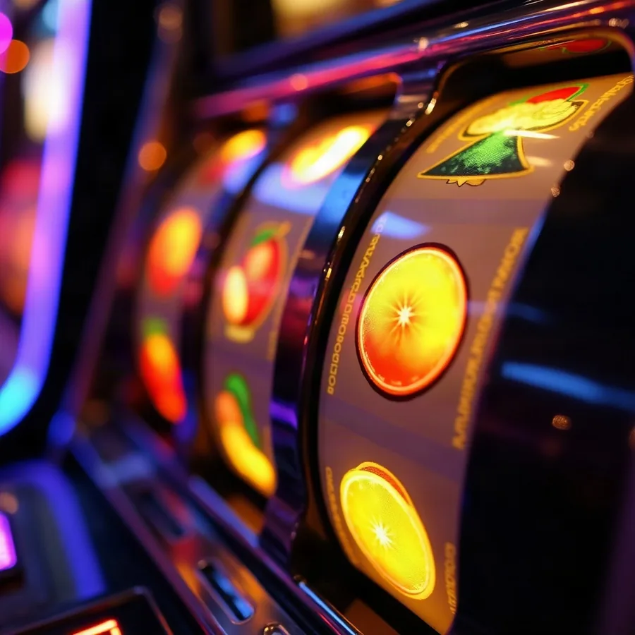 casino, slots, bonus, jackpot témájú forgó nyerőgép szimbólumok